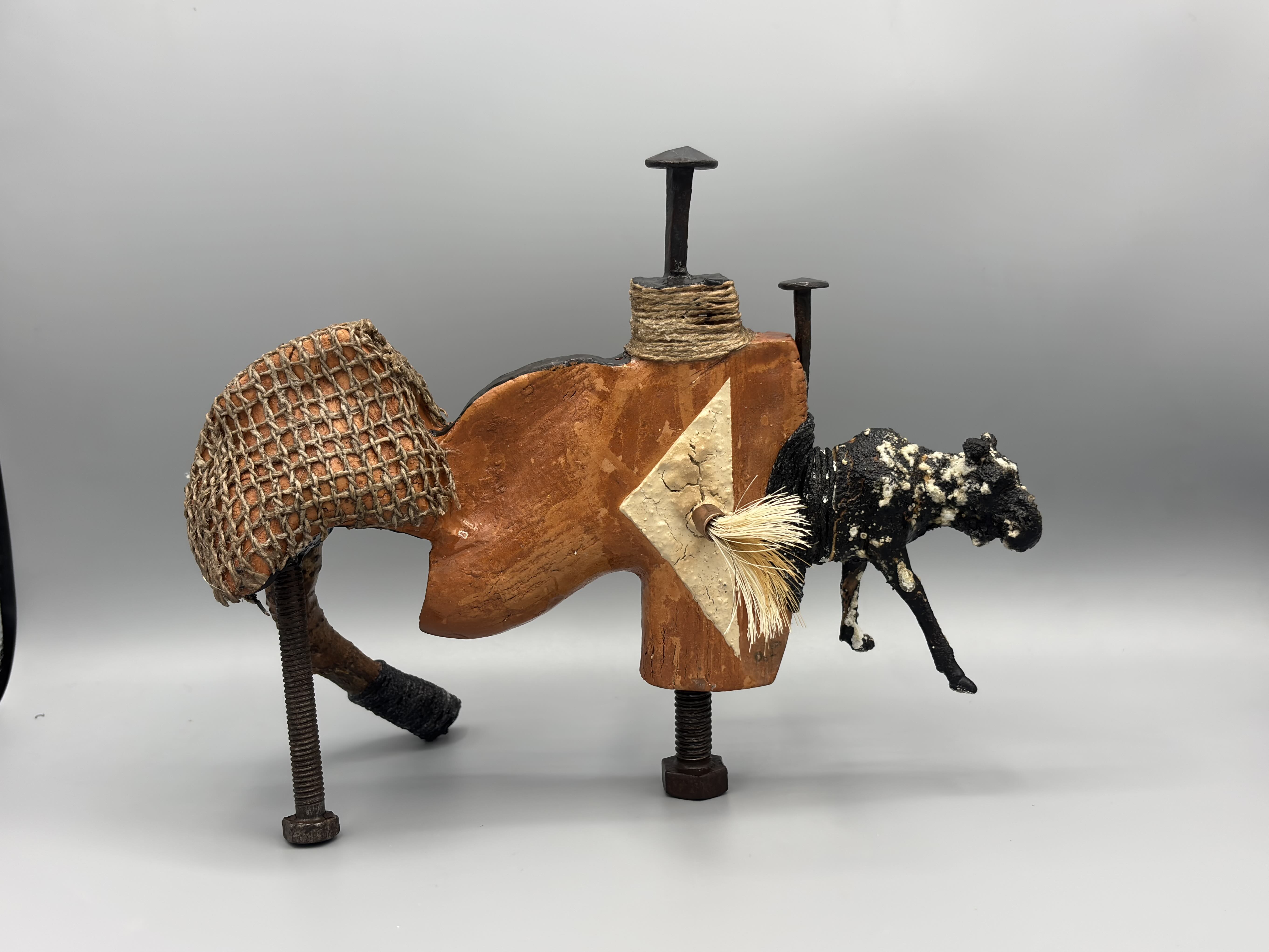 Mojahid Musa, found object, clay sculptures,dhaka art summit